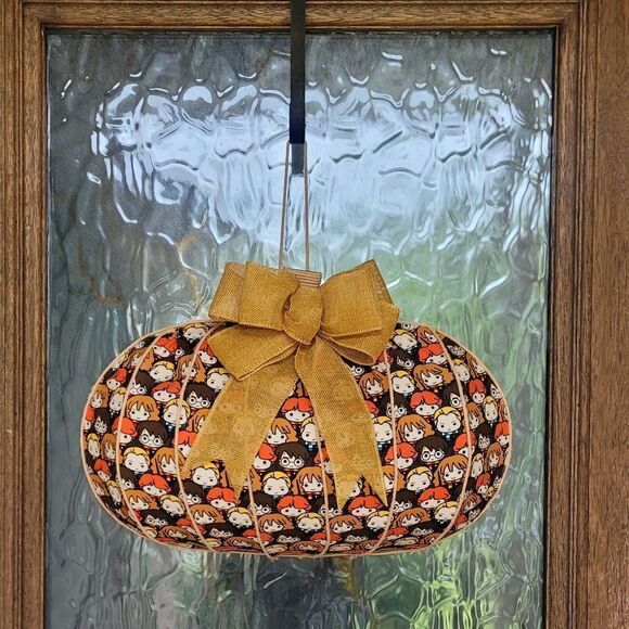 Harry Potter pumpkin Halloween wreath - Picture 4 of 4
